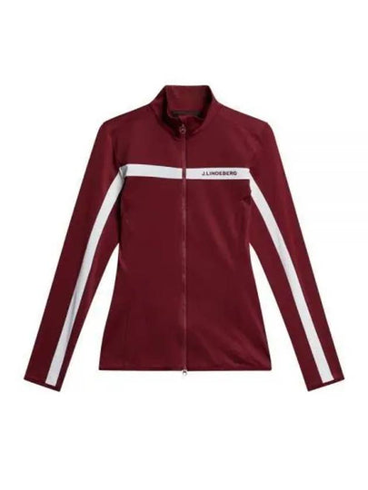 Seasonal Janice Mid Layer Track Jacket Red - J.LINDEBERG - BALAAN 2