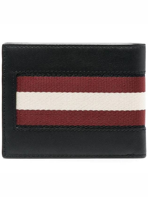 Bevier Half Wallet Black - BALLY - BALAAN 4