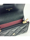 Classic Gold Logo Caviar Card Wallet Black - CHANEL - BALAAN 3