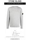 Wappen Patch Crew Neck Wool Knit Top Grey - STONE ISLAND - BALAAN 3