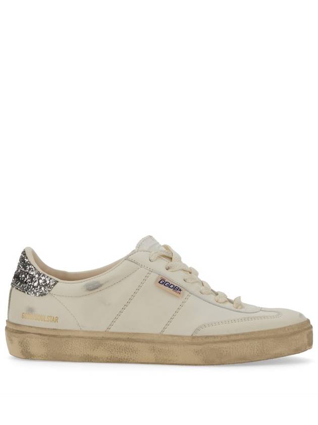 Soul Star Glitter Tab Low Top Sneakers White - GOLDEN GOOSE - BALAAN 4