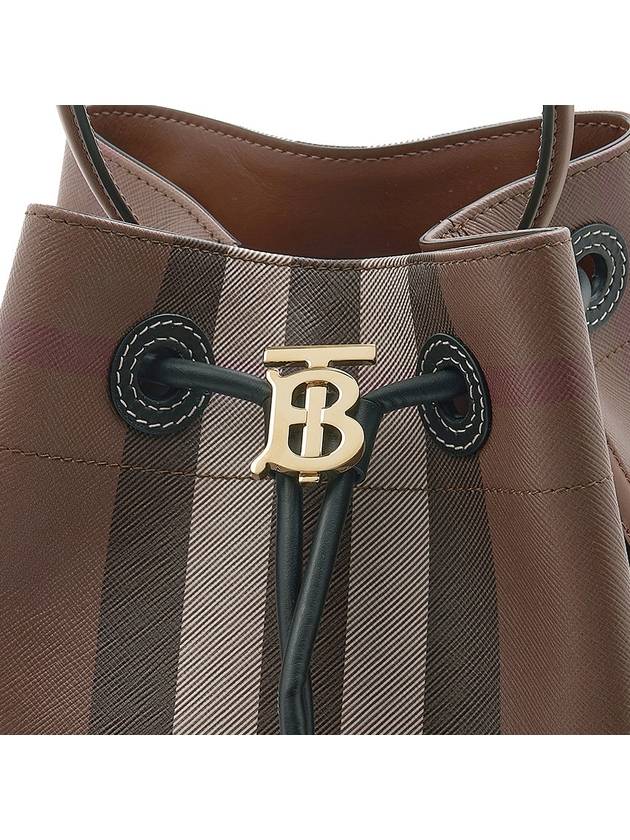 Small TB Bucket Bag Dark Birch Brown - BURBERRY - BALAAN 7