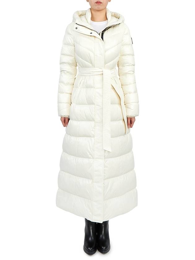 CALINA R CREAM Women's Hooded Long Padded Jumper Coat - MACKAGE - BALAAN 2