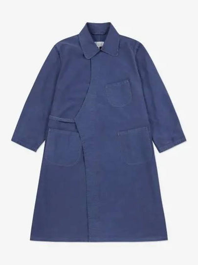 Women's Walker Moleskine Singe Coat Cobalt Blue - MAISON MARGIELA - BALAAN 2