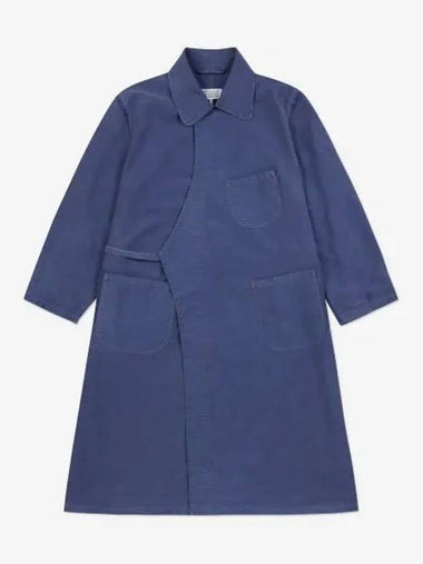 Women's Walker Moleskine Singe Coat Cobalt Blue - MAISON MARGIELA - BALAAN 1