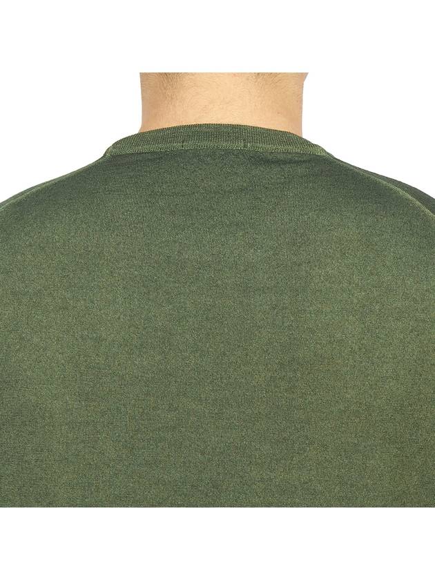 Men's Crew Neck Wool Knit Top Khaki - DRUMOHR - BALAAN 8