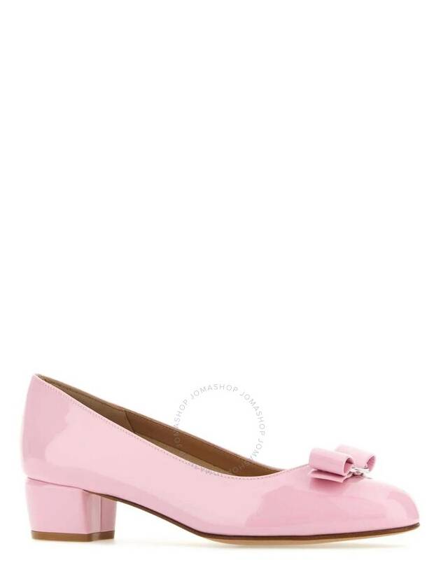 Salvatore Vara Bow Pumps Heel Pink - SALVATORE FERRAGAMO - BALAAN 3