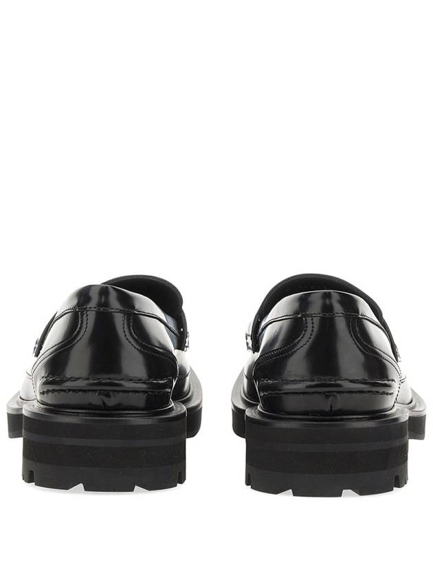 Moccasin Leather Loafer Black - ALEXANDER MCQUEEN - BALAAN 3