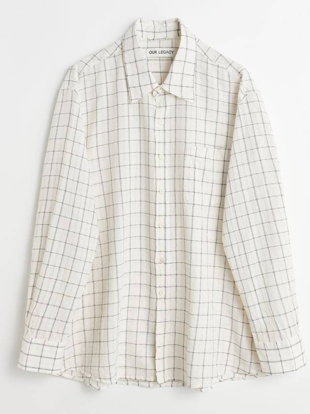 Above Check Long Sleeve Shirt White - OUR LEGACY - BALAAN 2