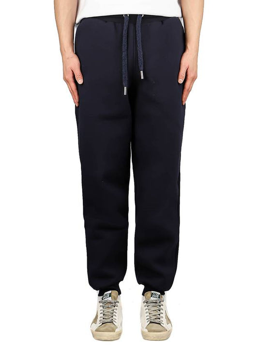 Logo Patch Jogger Track Pants Navy - AMI - BALAAN 2