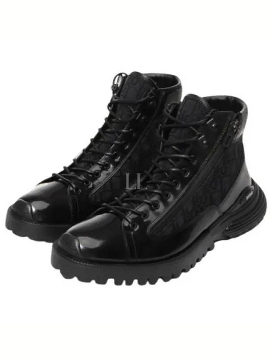 Combat Oblique Ankle Boots Black - DIOR - BALAAN 2