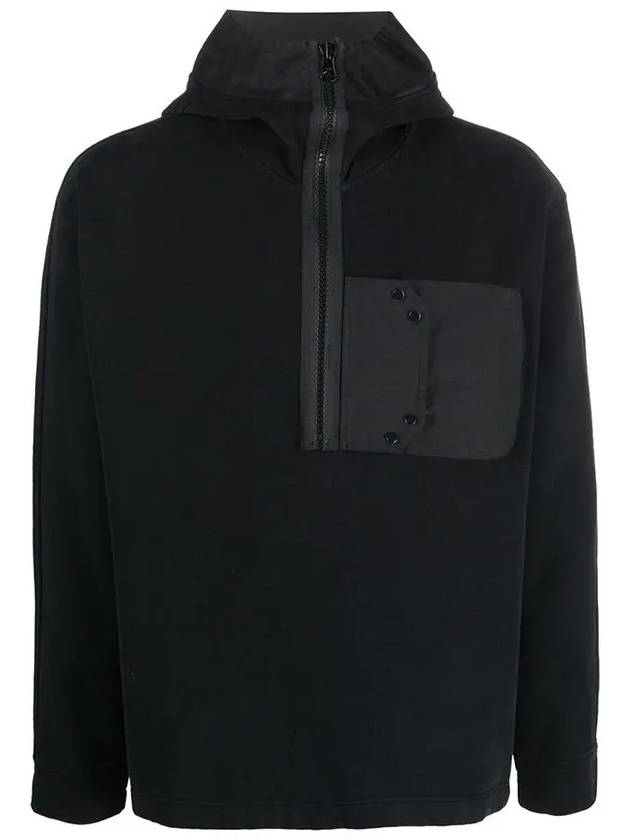 Snap Pocket Hooded Anorak Black - TEN C - BALAAN 3