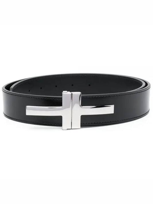 logo decorated leather belt TB252LCL052S - TOM FORD - BALAAN.