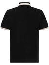 Logo Patch Polo T Shirt Black 8A000 18 89A16 999 - MONCLER - BALAAN 3