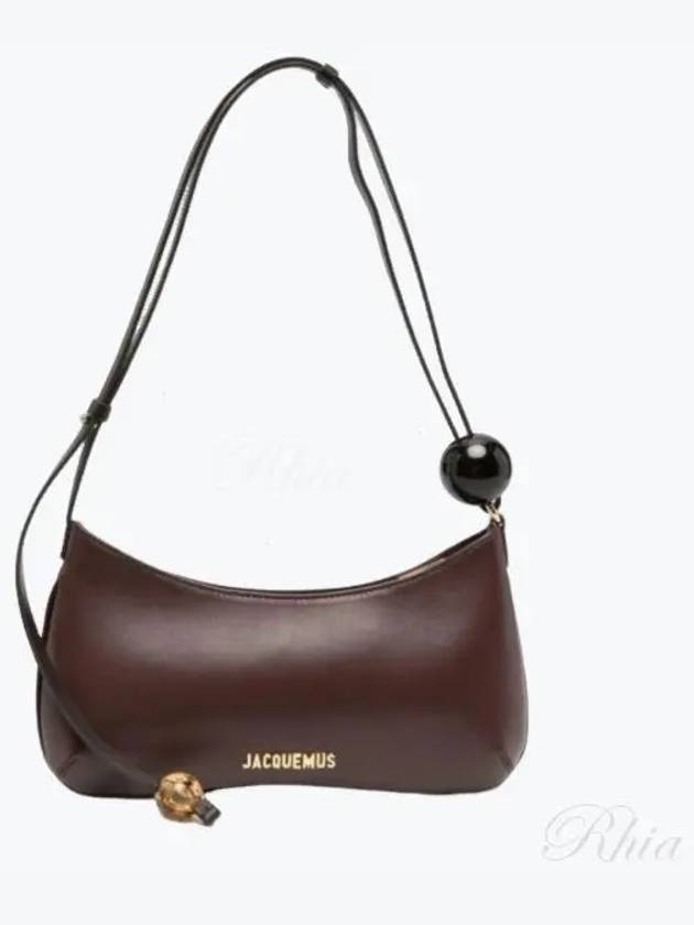 Le Bisou Perle Beaded Shoulder Bag Medium Brown - JACQUEMUS - BALAAN 2