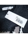 Women's Foxhead Intarsia Knit Top Dark Gray - MAISON KITSUNE - BALAAN.