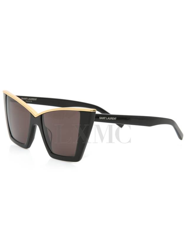 Cat eye black gold sunglasses SL570 - SAINT LAURENT - BALAAN 2