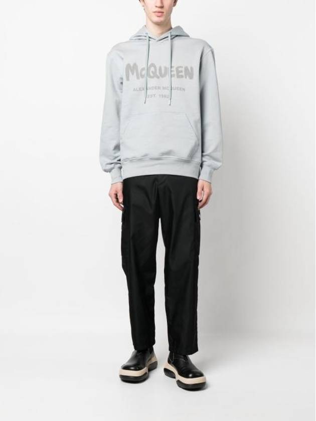 Men's Graffiti Popover Dove Grey - ALEXANDER MCQUEEN - BALAAN 6