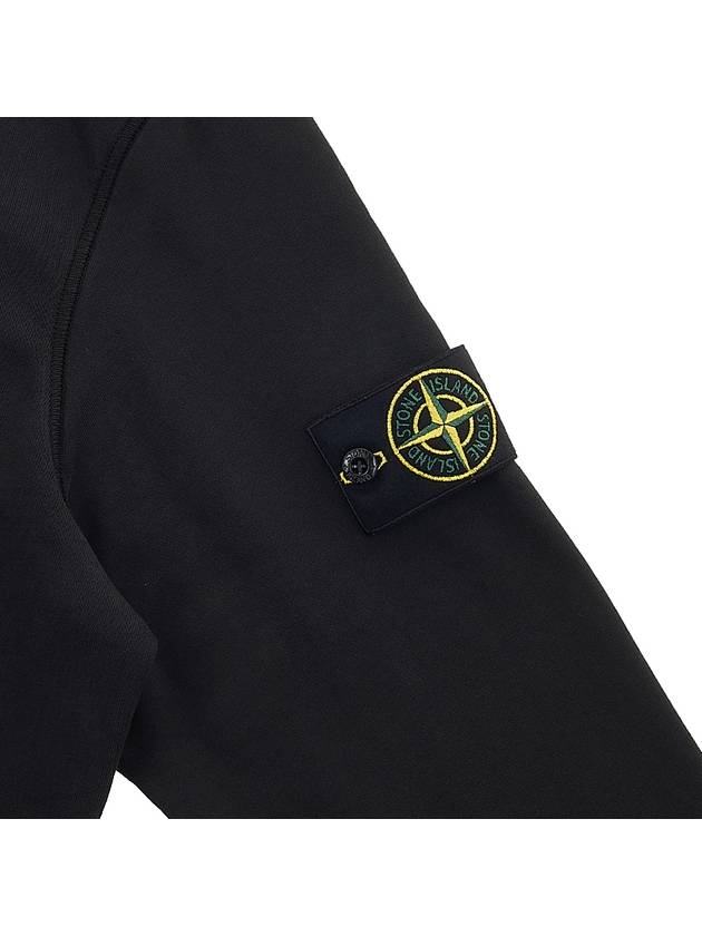 Wappen Patch Classic Fleece Hoodie Black - STONE ISLAND - BALAAN 6