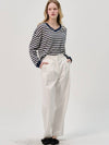 Semi Wide Pintuck Cotton Pants_White - SORRY TOO MUCH LOVE - BALAAN 2
