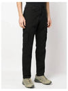 Wappen Patch Old Treatment Slim Fit Cargo Straight Pants Black - STONE ISLAND - BALAAN 5