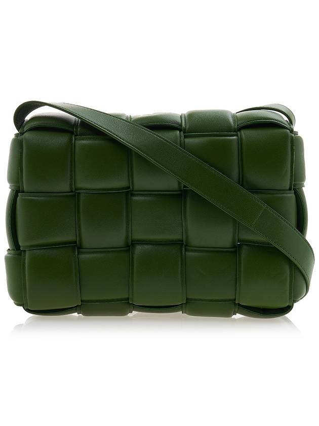 Gold Padded Cassette Padded Nappa Leather Small Cross Bag Military Green - BOTTEGA VENETA - BALAAN 4