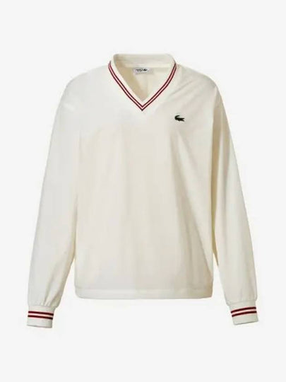 Woven V neck Sweatshirt 70V - LACOSTE - BALAAN 1