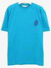 Anchor Patch Cotton Short Sleeve T-Shirt Blue - JW ANDERSON - BALAAN 4