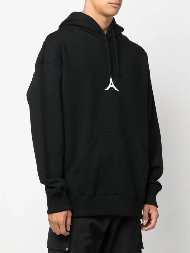 Eiffel Tower Logo Hoodie Black - GIVENCHY - BALAAN 4