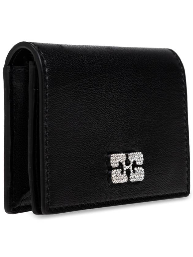 Ganni Wallet With Logo, Women's, Black - GANNI - BALAAN 4