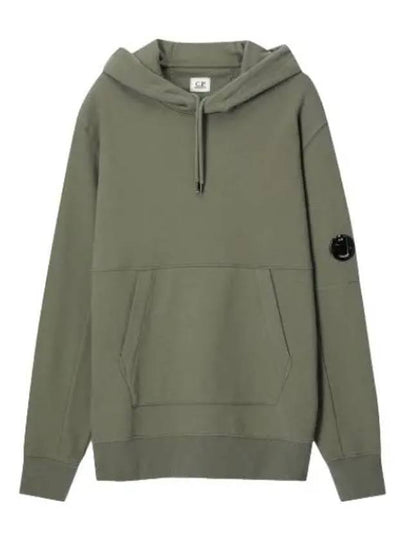 Logo Patch Drawstring Hoodie Green - CP COMPANY - BALAAN 2