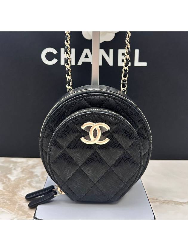 Women s WOC Leather Logo Mini Cross Bag Black LUX2410 - CHANEL - BALAAN 1