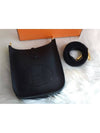 Evelyne 16 Clemence Gold Cross Bag Black - HERMES - BALAAN 9