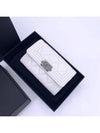 Boy Women s Snap Flap Card Holder Wallet Caviar White Vintage Silver A80603 - CHANEL - BALAAN 4