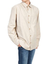 Malo Logo Cotton Long Sleeve Shirt Beige - A.P.C. - BALAAN 8