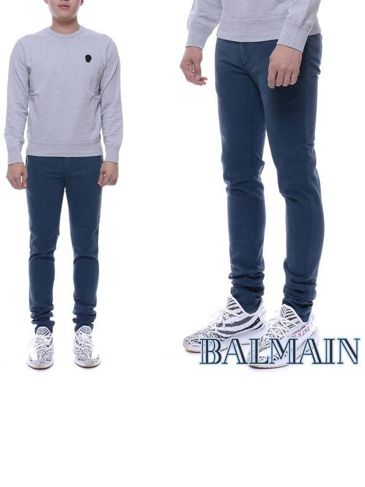 Pantalon Skinny Pants Blue - BALMAIN - BALAAN 2