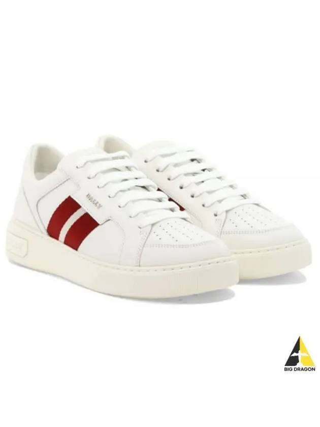 Moony Leather Low Top Sneakers White - BALLY - BALAAN 2