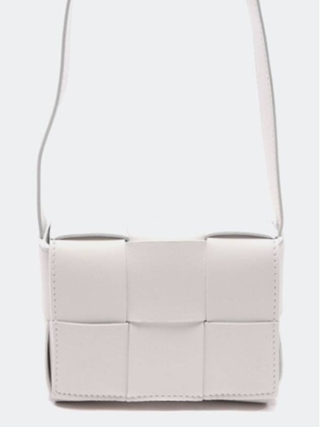 Intrecciato Cassette Small Cross Bag White - BOTTEGA VENETA - BALAAN 2