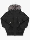 Dixon Nordic Tech Down Silver Fur Bomber Jacket Black - MACKAGE - BALAAN 2