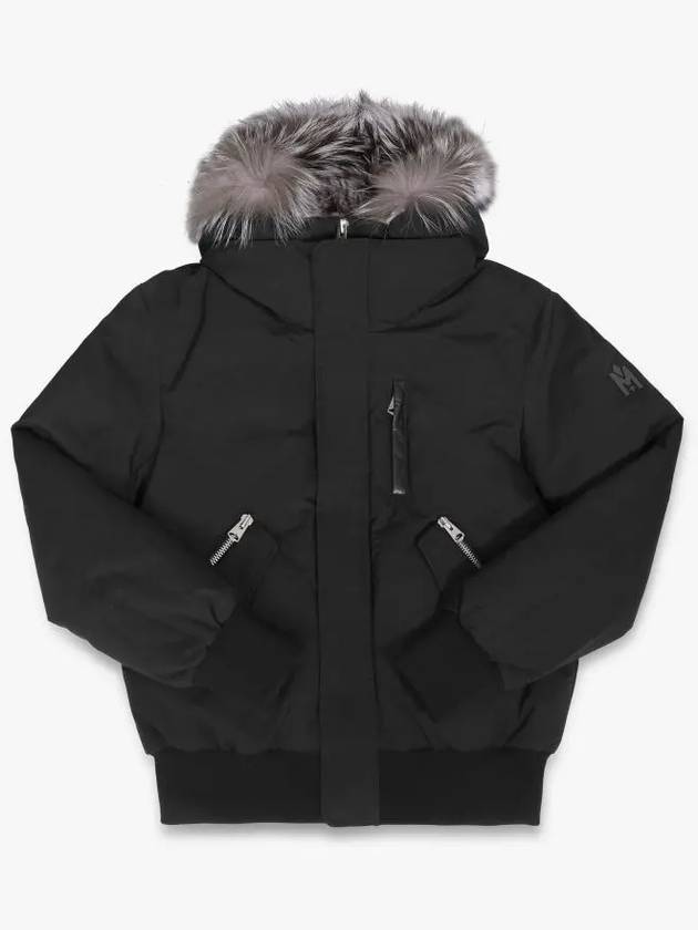 Dixon Nordic Tech Down Fur Bomber Jacket Black - MACKAGE - BALAAN 2