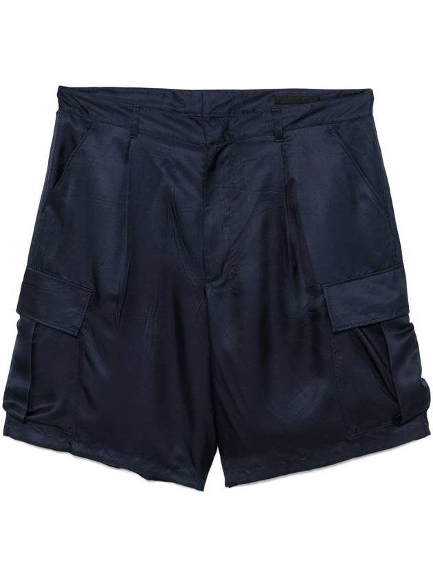 Prada Silk Cargo Shorts - PRADA - BALAAN 1