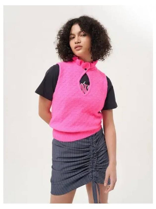 Sleeveless t shirt pink domestic product GM0022120172610 - GANNI - BALAAN 1