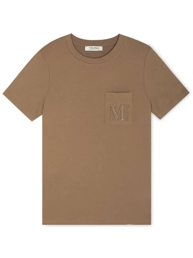 Women s Madera camel short sleeve t shirt 29976011600 003 - MAX MARA - BALAAN 3