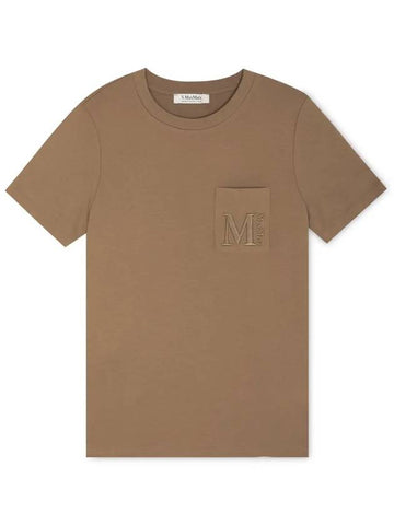 Women s Madera camel short sleeve t shirt 29976011600 003 - MAX MARA - BALAAN 1