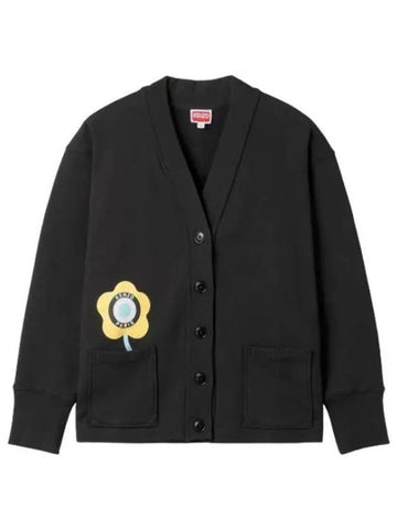 Target logo cardigan black - KENZO - BALAAN 1