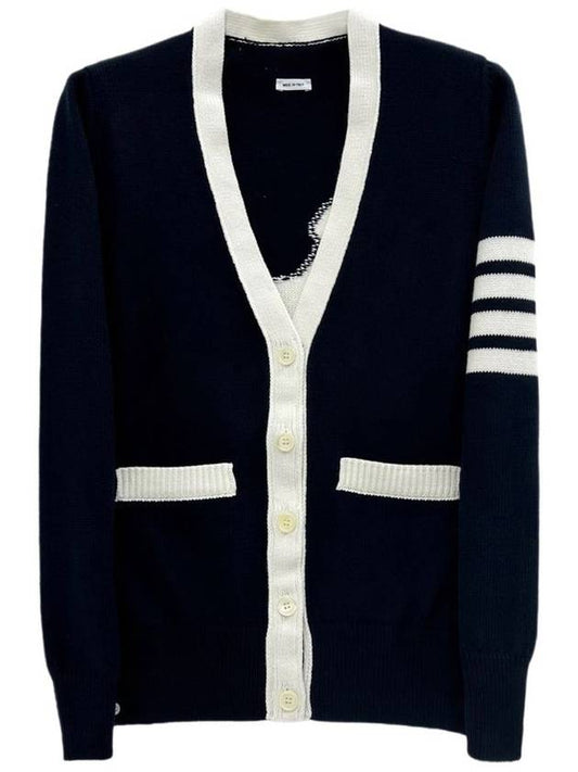 Hector Icon Women s Color Cardigan FKC564A 415 - THOM BROWNE - BALAAN 2