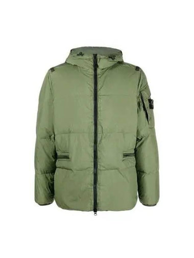 Padding wappen patch crinkle wraps down olive - STONE ISLAND - BALAAN 1