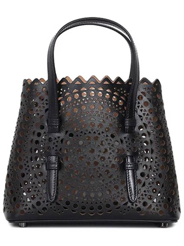 Mina 20 Circle Punching Tote Bag Black - ALAIA - BALAAN 3