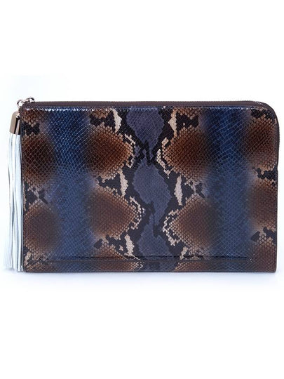 Francesco Large Clutch Bag Persian Indigo - DONIRAY - BALAAN 2