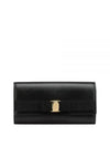 Vara Bow Continental Long Wallet Black - SALVATORE FERRAGAMO - BALAAN 2